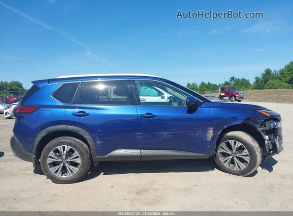 JN8AT3BB7MW231710 2021 NISSAN ROGUE Blue Панорамний вид салону 360°