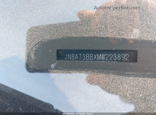 JN8AT3BBXMW223892 2021 NISSAN ROGUE Gray Vista del compartimento del motor