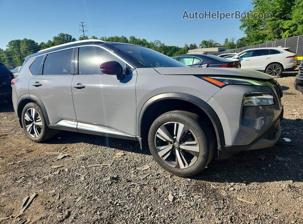 JN8AT3CBXMW226239 2021 NISSAN ROGUE Gray Front right