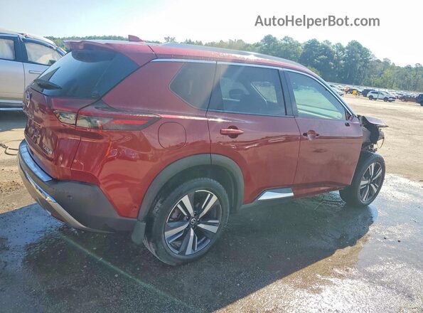 JN8AT3DC2MW107169 2021 NISSAN ROGUE Burgundy უკანა მარჯვენა