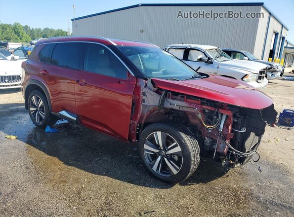 JN8AT3DC2MW107169 2021 NISSAN ROGUE Burgundy წინა მარჯვენა