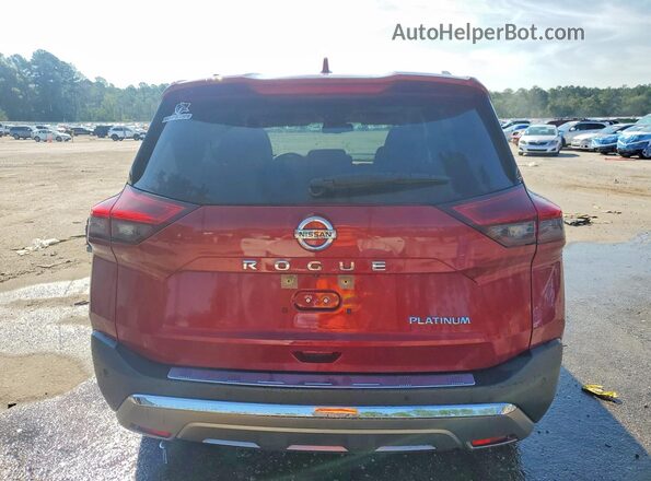 JN8AT3DC2MW107169 2021 NISSAN ROGUE Burgundy უკანა ხედი