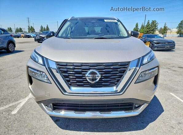 JN8AT3DC9MW101675 2021 NISSAN ROGUE Beige წინა ხედი