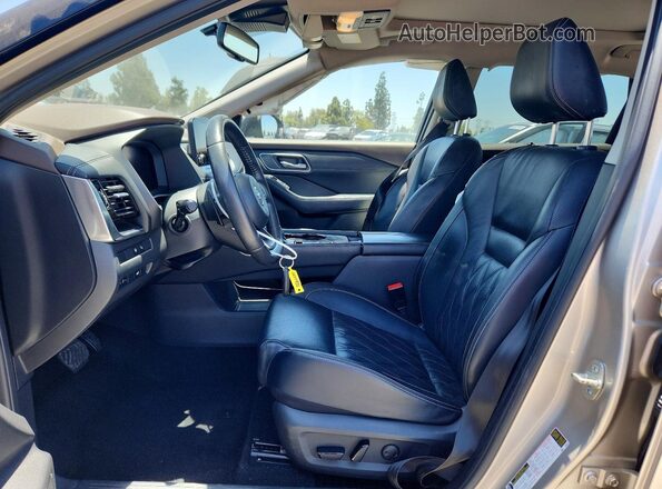 JN8AT3DC9MW101675 2021 NISSAN ROGUE Beige წინა სალონის ხედი