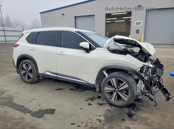 JN8AT3DCXMW103516 2021 NISSAN ROGUE White Передня права чверть