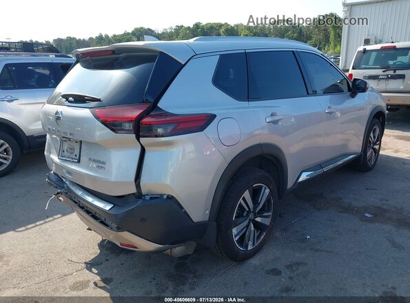 JN8AT3DD0MW308285 2021 NISSAN ROGUE Silver Trasero derecho