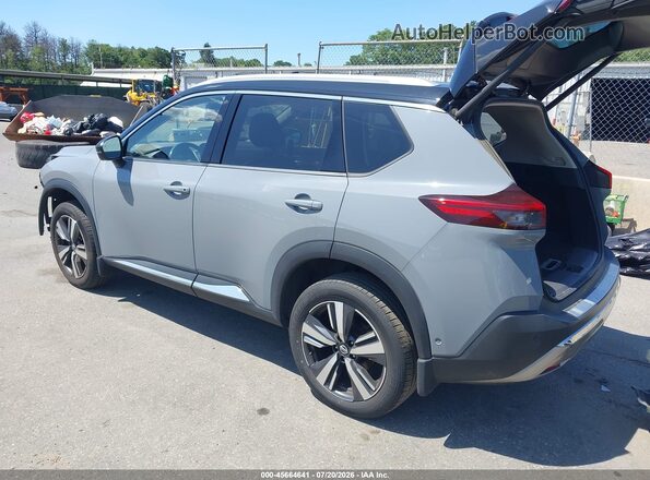 JN8AT3DD2MW301533 2021 NISSAN ROGUE Gray Trasero izquierdo