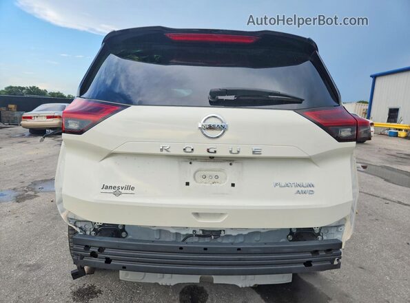 JN8AT3DD2MW303072 2021 NISSAN ROGUE Белый Вид сзади