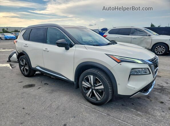JN8AT3DD2MW303072 2021 NISSAN ROGUE Белый Передняя правая четверть