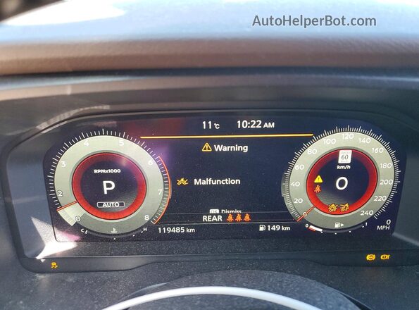JN8AT3DD9MW307667 2021 NISSAN ROGUE Black Vista del cuadro de instrumentos