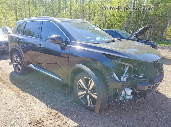JN8AT3DD9MW307667 2021 NISSAN ROGUE Black Delantero derecho