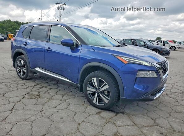 JN8AT3DD9MW320046 2021 NISSAN ROGUE Blue Przód prawy