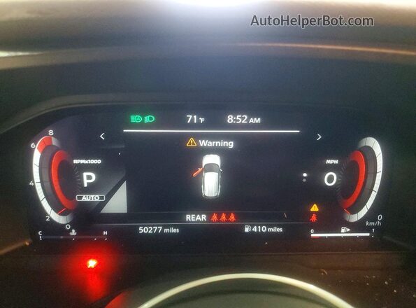 JN8AT3DDXMW310660 2021 NISSAN ROGUE White Вид щитка приладів