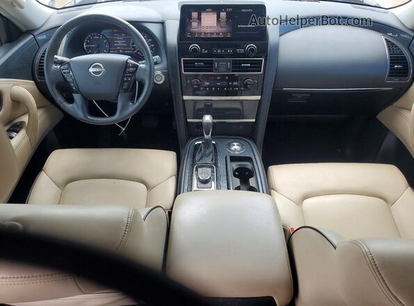 JN8AY2AC1P9184134 2023 NISSAN ARMADA White წინა პანელის ხედი