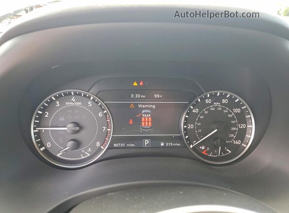 JN8AY2AC1P9184134 2023 NISSAN ARMADA White ხელსაწყოთა პანელის ხედი