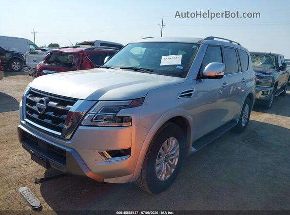 JN8AY2AC2P9180710 2023 NISSAN ARMADA Silver Vista tres cuartos delantera izquierda