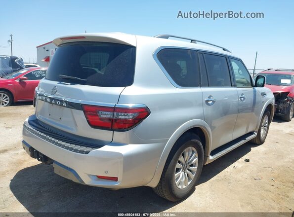 JN8AY2AC4M9146103 2021 NISSAN ARMADA Silver Задня права чверть