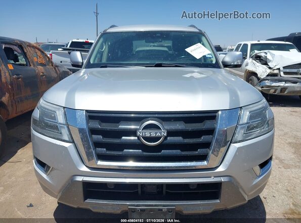 JN8AY2AC4M9146103 2021 NISSAN ARMADA Silver Вид щитка приладів