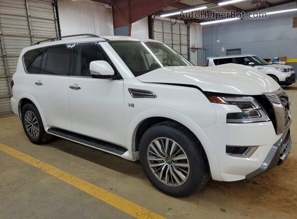 JN8AY2AC4M9147834 2021 NISSAN ARMADA White Front right