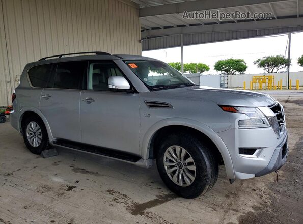 JN8AY2AC5N9162957 2022 NISSAN ARMADA Серебряный Передняя правая четверть