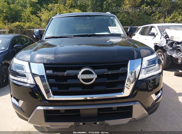 JN8AY2AD0R9707381 2024 NISSAN ARMADA Black Widok z przodu