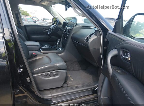 JN8AY2AD0R9707381 2024 NISSAN ARMADA Black Widok wnętrza z przodu