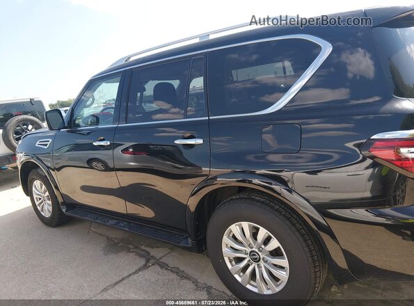 JN8AY2AD0R9707381 2024 NISSAN ARMADA Black Widok wnętrza 360 stopni