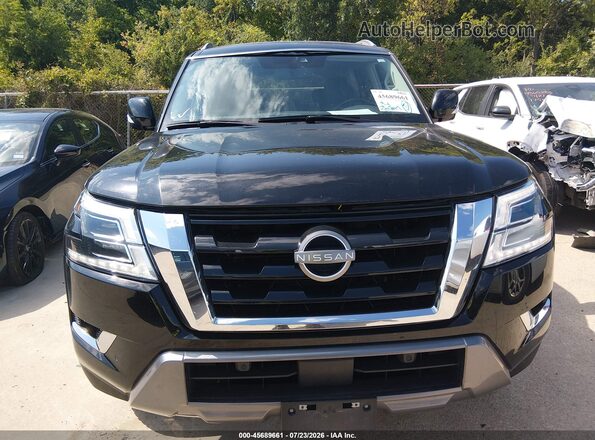 JN8AY2AD0R9707381 2024 NISSAN ARMADA Black Widok zestawu wskaźników