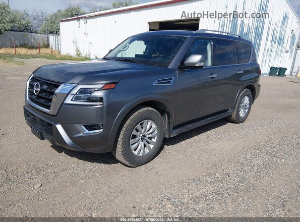 JN8AY2AD5R9709675 2024 NISSAN ARMADA Gray Передня ліва чверть