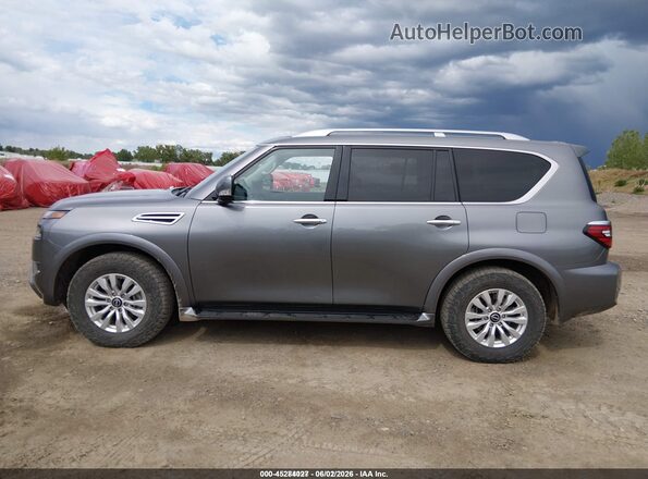JN8AY2AD5R9709675 2024 NISSAN ARMADA Gray Панорамний вид салону 360°