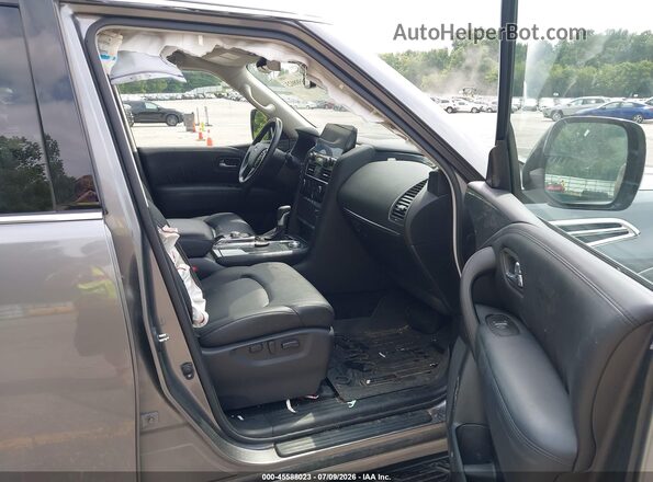 JN8AY2ADXP9690103 2023 NISSAN ARMADA Gray Widok wnętrza z przodu