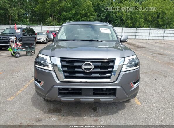 JN8AY2ADXP9690103 2023 NISSAN ARMADA Gray Widok zestawu wskaźników