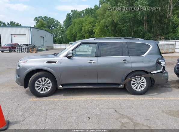 JN8AY2ADXP9690103 2023 NISSAN ARMADA Gray Widok wnętrza 360 stopni