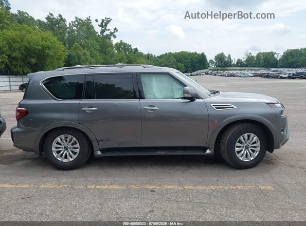 JN8AY2ADXP9690103 2023 NISSAN ARMADA Gray Widok wnętrza z tyłu
