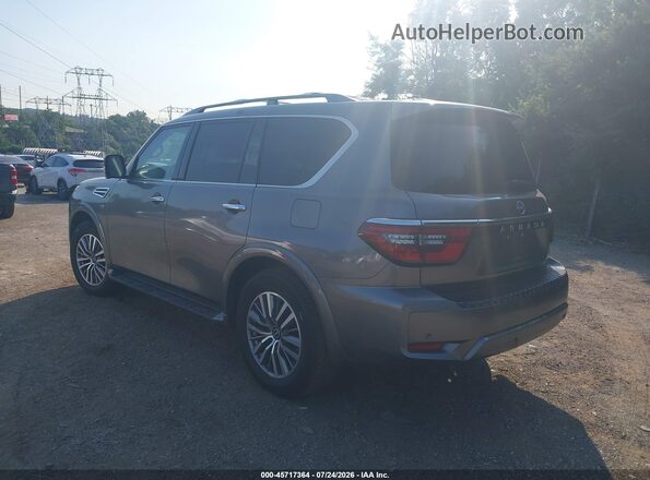 JN8AY2BA0M9375200 2021 NISSAN ARMADA Gray Rear left
