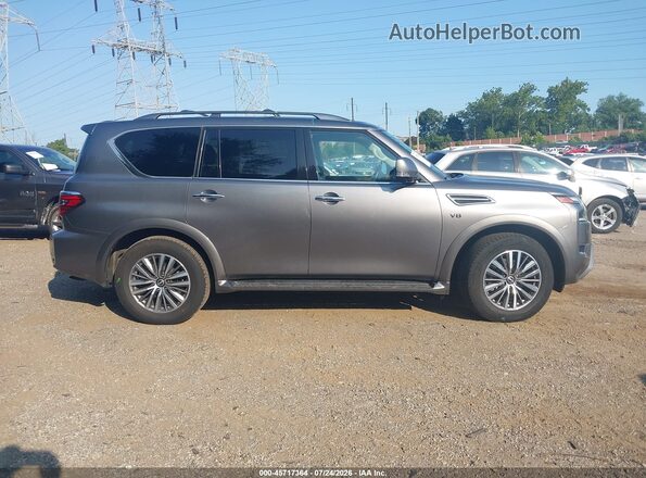 JN8AY2BA0M9375200 2021 NISSAN ARMADA Gray Rear interior view