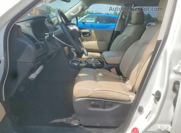 JN8AY2BA2N9392856 2022 NISSAN ARMADA White Սալոնի դիմացի տեսք