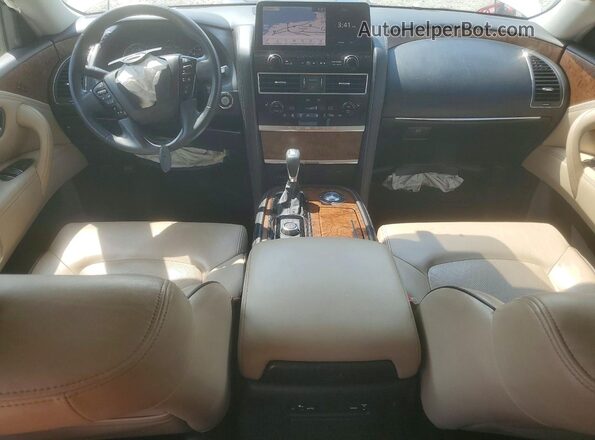 JN8AY2BA2N9392856 2022 NISSAN ARMADA White Առջևի վահանակի տեսք