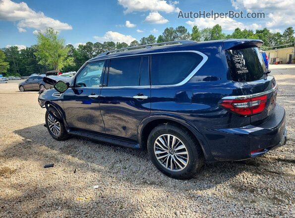 JN8AY2BA2N9393165 2022 NISSAN ARMADA Blue Հետևի ձախ