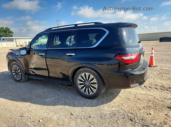 JN8AY2BA6M9375119 2021 NISSAN ARMADA Black Հետևի ձախ
