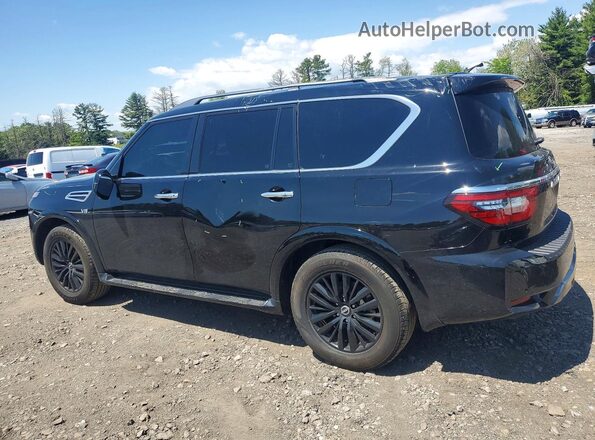 JN8AY2BA8M9371265 2021 NISSAN ARMADA Black Trasero izquierdo