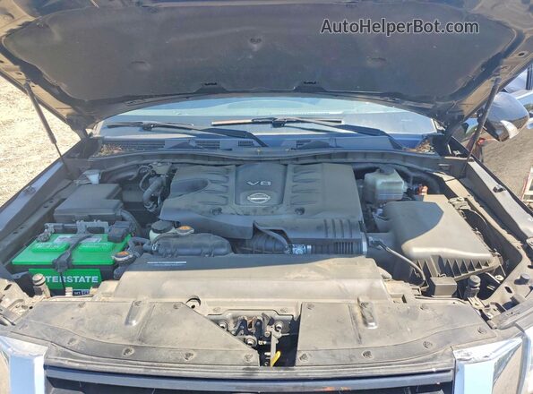 JN8AY2BA8M9371265 2021 NISSAN ARMADA Black Vista del compartimento del motor