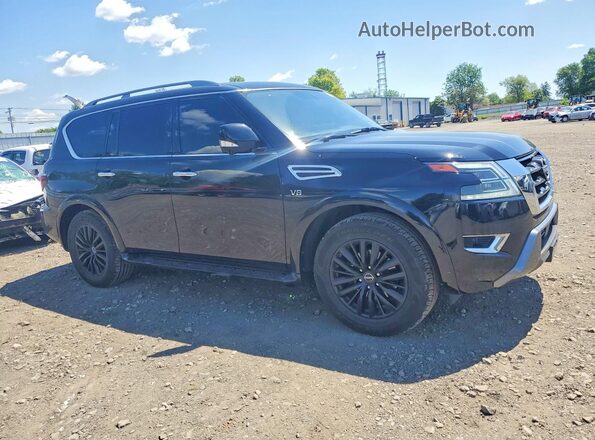 JN8AY2BA8M9371265 2021 NISSAN ARMADA Black Delantero derecho