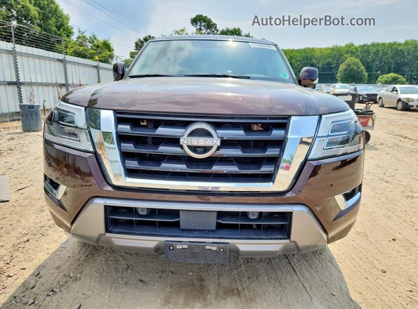JN8AY2BB1M9790938 2021 NISSAN ARMADA Brown Դիմացի տեսք