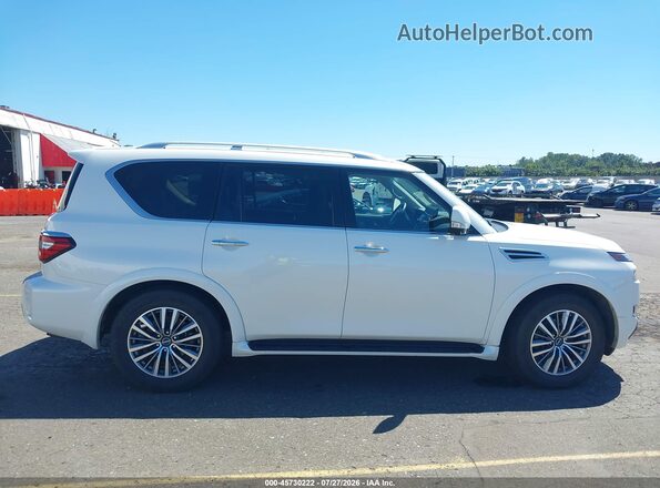 JN8AY2BB7R9851880 2024 NISSAN ARMADA White Widok wnętrza z tyłu