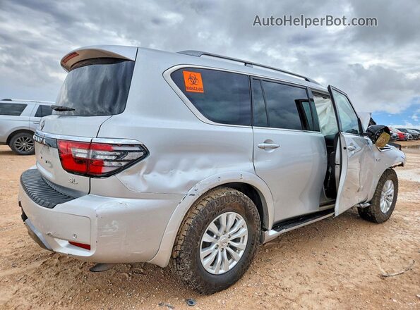 JN8AY2BC0N9162945 2022 NISSAN ARMADA Серебряный Задняя правая четверть