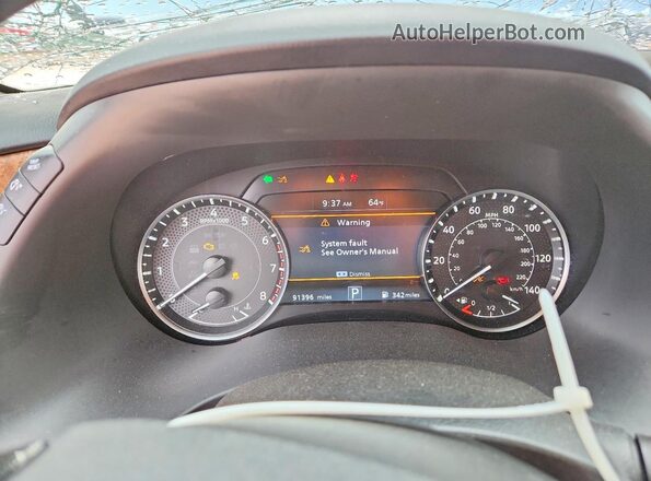 JN8AY2BC0N9162945 2022 NISSAN ARMADA Серебряный Вид щитка приборов