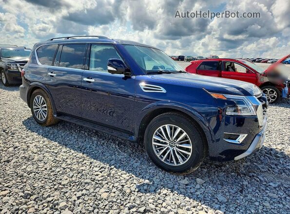 JN8AY2BD6P9690601 2023 NISSAN ARMADA Blue Przód prawy