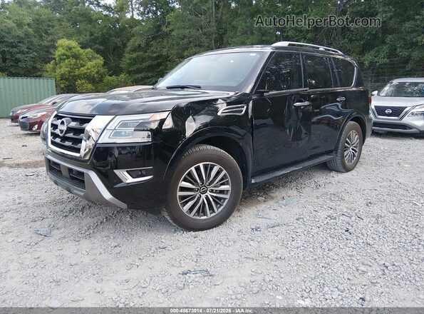 JN8AY2BDXR9707516 2024 NISSAN ARMADA Black Vista tres cuartos delantera izquierda
