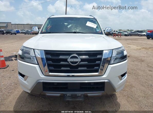 JN8AY2CC3P9183841 2023 NISSAN ARMADA White Вид задньої частини салону